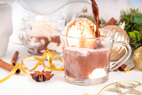 Affogato hot chocolate