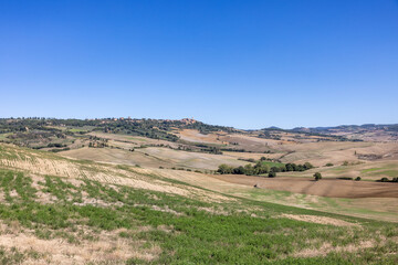 Obraz premium The rural landscape near Pienza in Tuscany. Italy