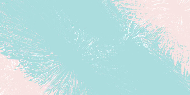 Abstract pastel mint green and soft pink background with spiky burst texture and dynamic splash effects for banner and cover design.