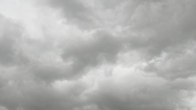 Dark overcast have covered all sky