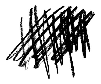 Hatch pencil line texture, crayon scribble stroke pattern