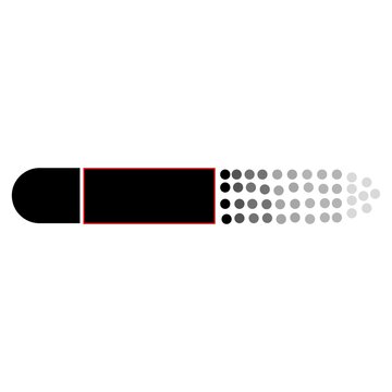 Black Gradient Dot Halftone Geometric Banner