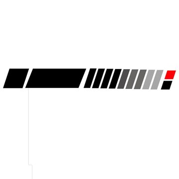 Black Gray and Red Geometric Speed Stripe Banner