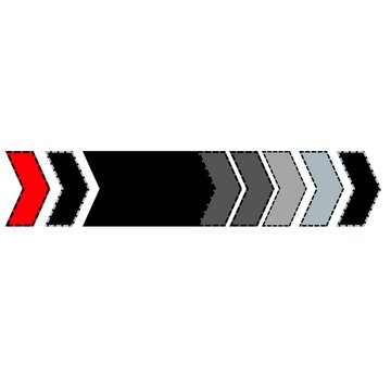 Red Black Gray Chevron Directional Arrow Pattern