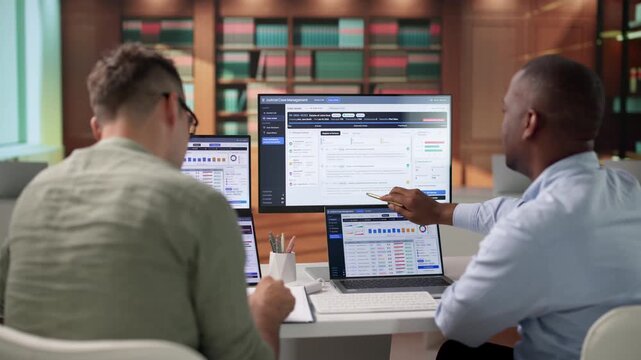 Court Clerk Managing Electronic Docket System During Judicial Case