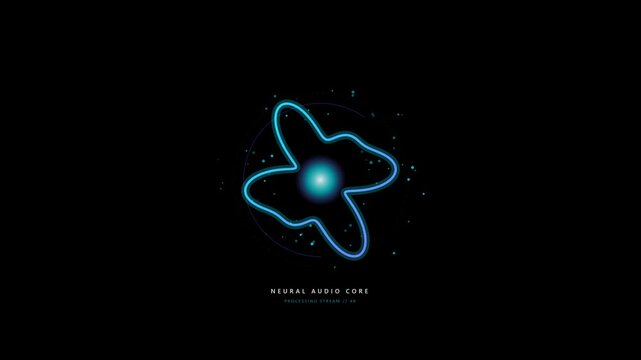 Atom Symbol Icon on Black Background for Science, Nuclear Energy, Radiation, Technology, Education and Modern Vector Design