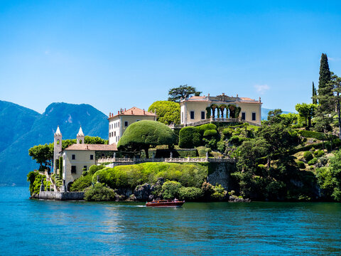Italinen Lombardai, Comer See,  Lago di Como, Provinz Como,  Termezzo, Villa del Balbianello