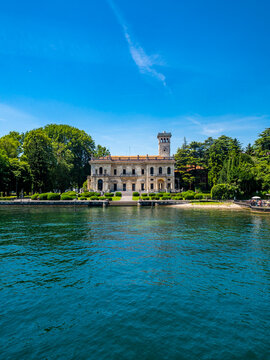 Italinen Lombardai, Comer See,  Lago di Como, Provinz Como, Region Como prachtvolle Villen am Ufer