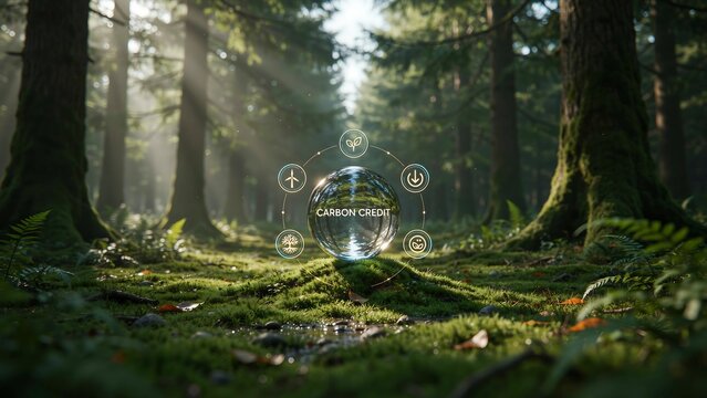 Forest Conservation and Sustainable Environmental Technology Concept