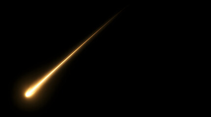 Golden Shooting Star and Fire Comet PNG Element Set 163 © Muhammad A. grapix