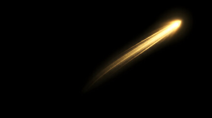 Golden Shooting Star and Fire Comet PNG Element Set 164 © Muhammad A. grapix