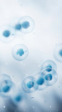 Transparent blue cells background, 3d rendering.