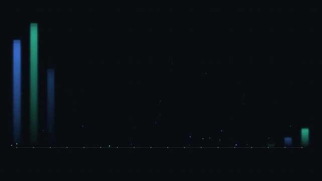 Abstract Bar Chart Animation Data Visualization Growth and Trends