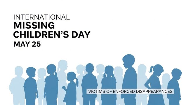International Missing Children's Day awareness poster