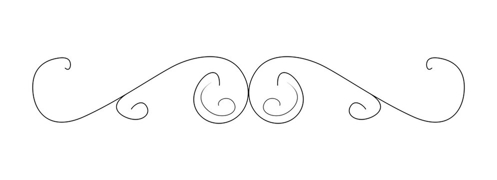 Black Decorative Flourish Divider