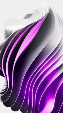 Flowing multilayer cloth background, 3d rendering.