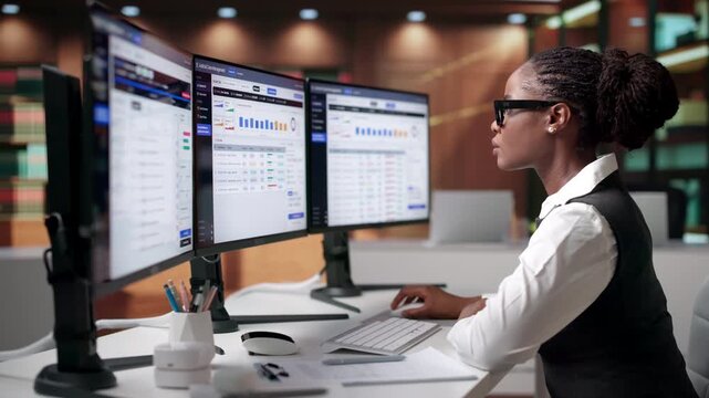 Court Clerk Using Electronic Docket System