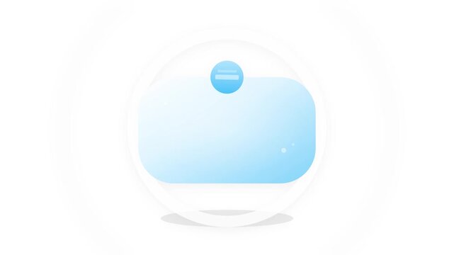Soothing Recovery Ice Pack Icon with Glowing Cold Wave Ripples