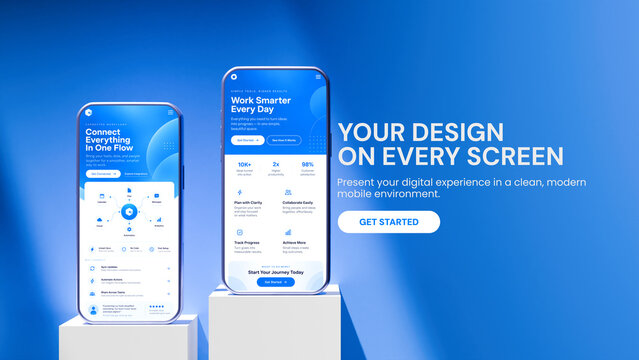 Modern Mobile App Promo Mockup