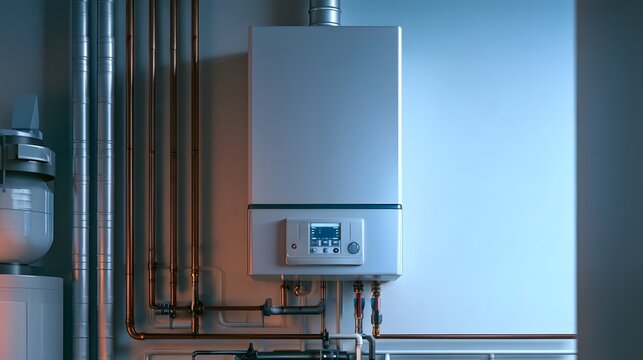 A modern high-efficiency boiler representing improved heating performance and reduced energy consumption.