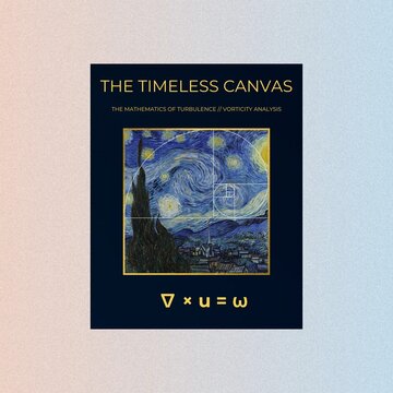 Vincent van Gogh Starry Night Poster Design with Elegant Geometric Frame