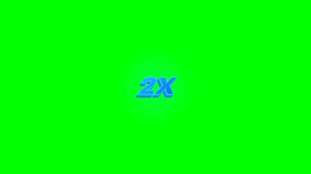 Neon Blue 2X Logo - Premium 1080p Activation