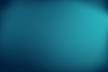 Fototapeta premium Abstract teal gradient background with soft lighting and copy space