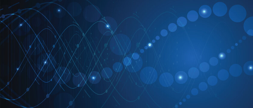 Futuristic modern dna design, neural genetic pathways, molecular strands