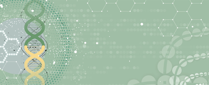 Futuristic modern dna design, neural genetic pathways, molecular strands