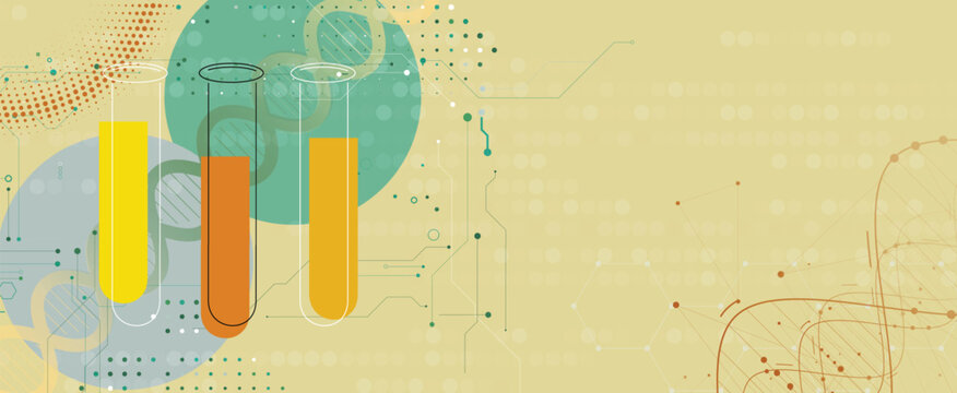 Futuristic modern dna design, neural genetic pathways, molecular strands