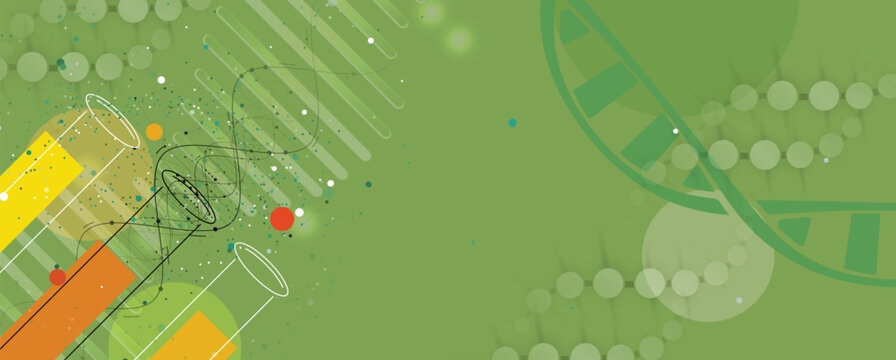 Futuristic modern dna design, neural genetic pathways, molecular strands