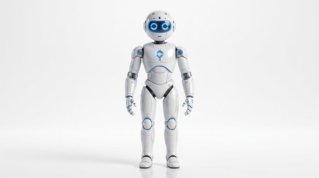 robot android cyber futuristic technology artificial intelligence ai machine mechanical automation sci-fi science fiction humanoid future digital on transparent background