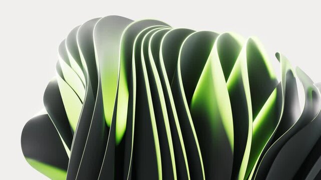 Flowing multilayer cloth background, 3d rendering.