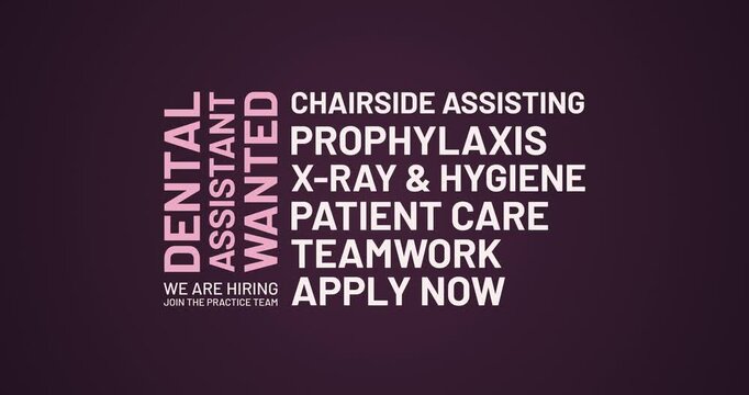 We are hiring Dental Assistant Job Advert for Practice Team Recruiting