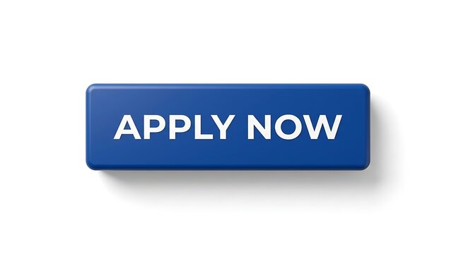 Blue Apply Now Button with White Text on White Background