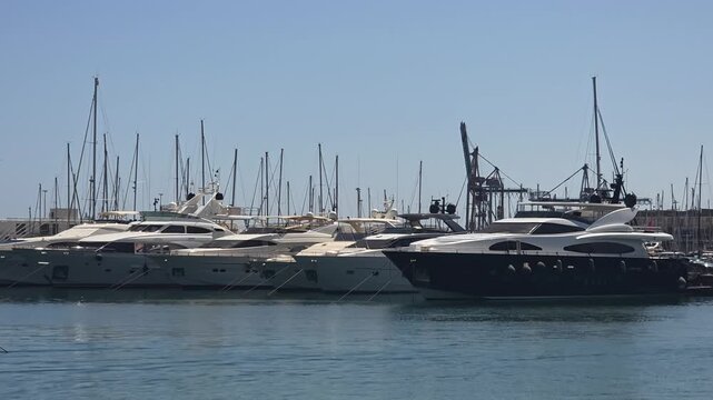 Alicante, Spain - 30 August 2026 - Luxury Boats and Yachts at Alicante Marina