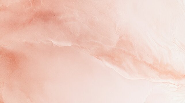 Soft peach and cream watercolor swirls background