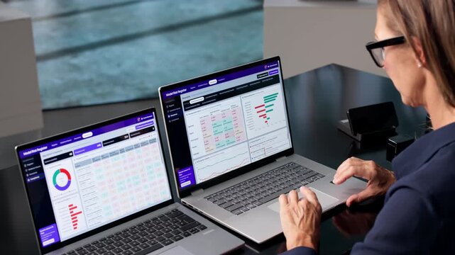 Compliance Manager Reviews AI Risk Management Dashboard