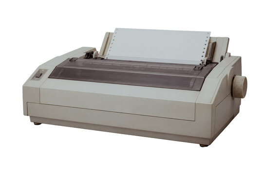 Dot matrix printer with continuous feed paper