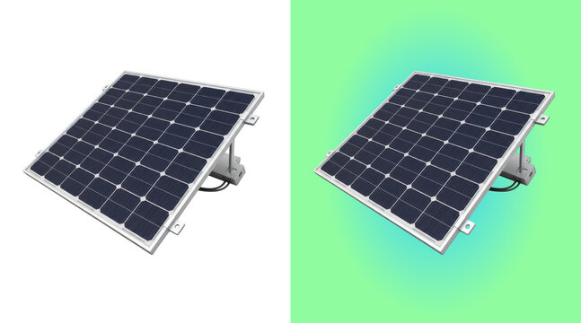 Solar panel photovoltaic module icon