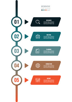 Infographic template business concept with workflow.