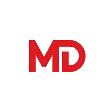 Red Md Logo Transparent Background