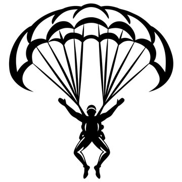 Skydiver free falling