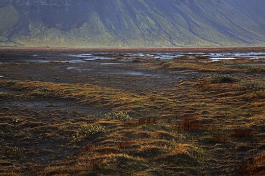 Landscape at Nupsstadur or N&uacute;pssta&eth;ur, Southern Region, Iceland