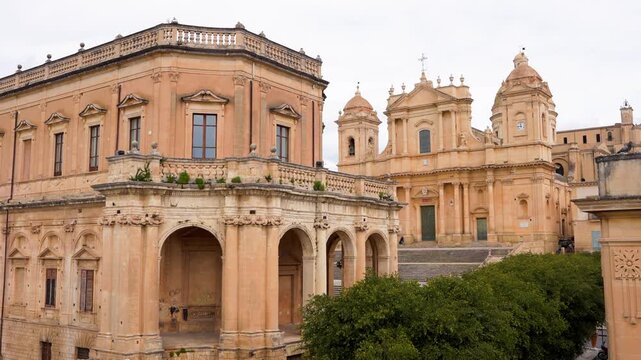 Baroque architecture in historic Noto Sicily