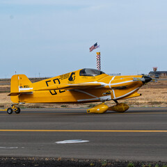 Fototapeta premium National Championship Air Races 9-18-2026 Roswell NM USA Formula 1 class aircraft at the National Championship Air Races at the Roswell International Air Center