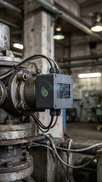 Industrial sensor machinery energy safety ai monitoring in factory supports reliable equipment operation and careful maintenance for workers