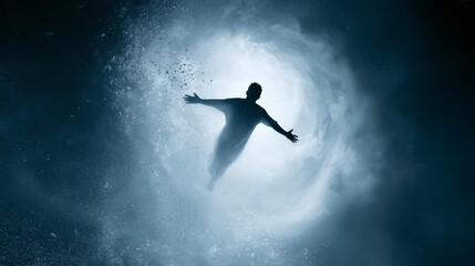 Fototapeta premium Exploring the afterlife through the journey of the soul and understanding meditation and dream interpretations