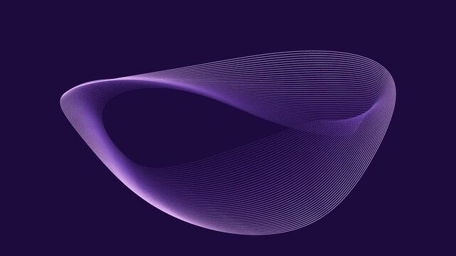 Orbital wave filaments weaving a flowing abstract sculpture in aurora lilac