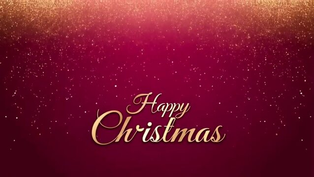 Premium Christmas Sale Background With Falling Gold Confetti